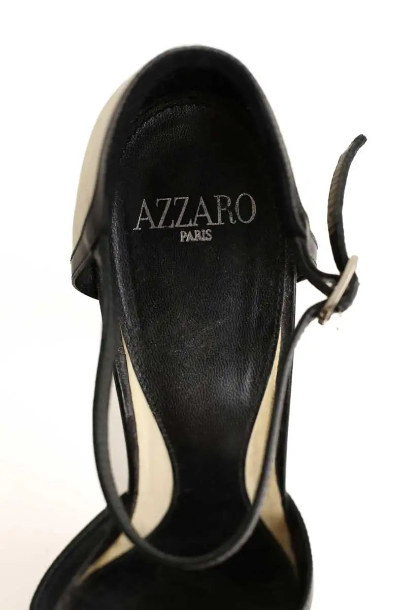 Talons Azzaro Noir en Cuir