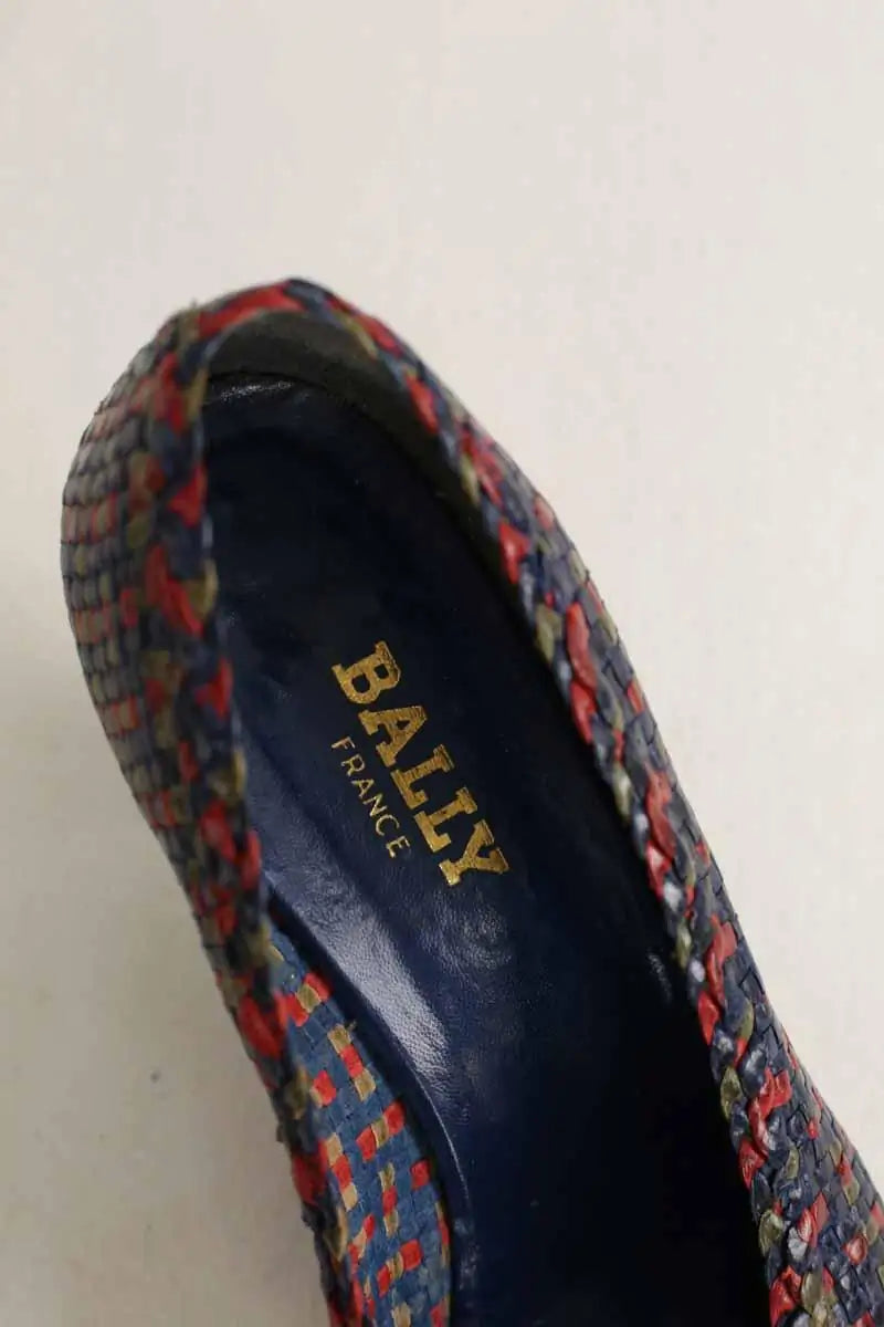 Talons Bally Marine en Cuir