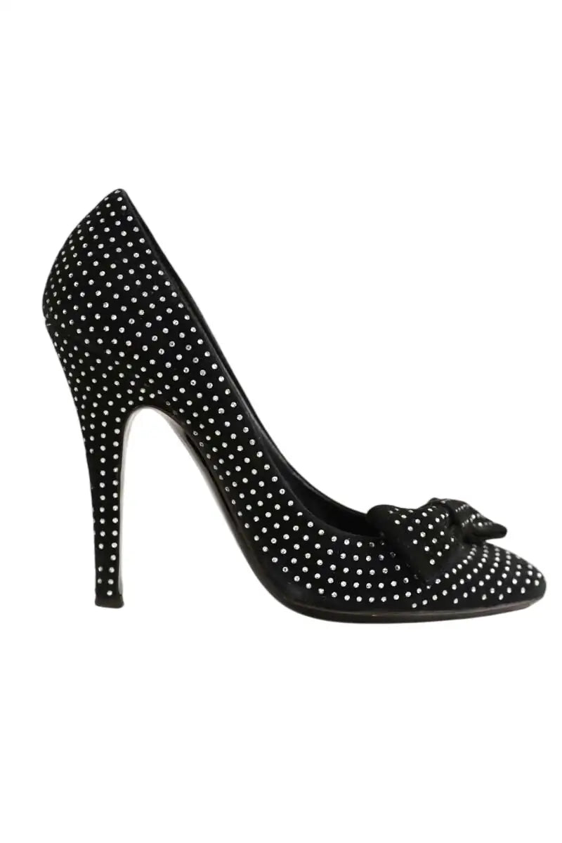 Talons Balmain Noir en Cuir, taille 37 - Seconde Main
