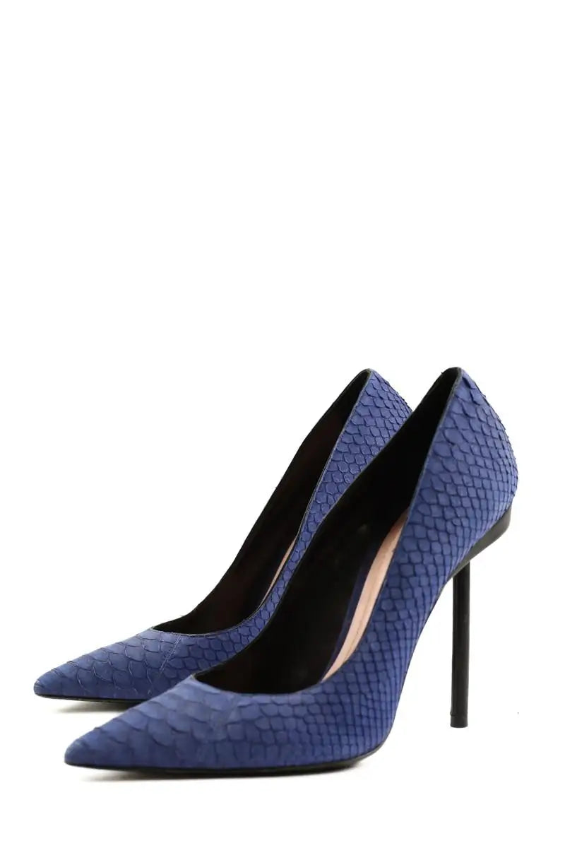 Talons Barbara Bui Bleu en Cuir