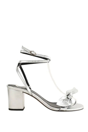Talons Ba&Sh Argent en Cuir, taille 40 - Seconde Main