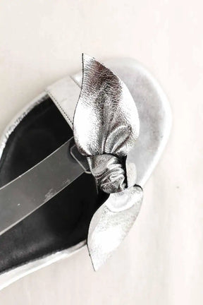 Talons Ba&Sh Argent en Cuir