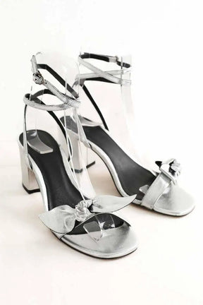 Talons Ba&Sh Argent en Cuir