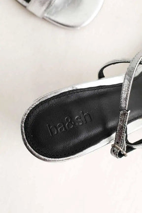 Talons Ba&Sh Argent en Cuir