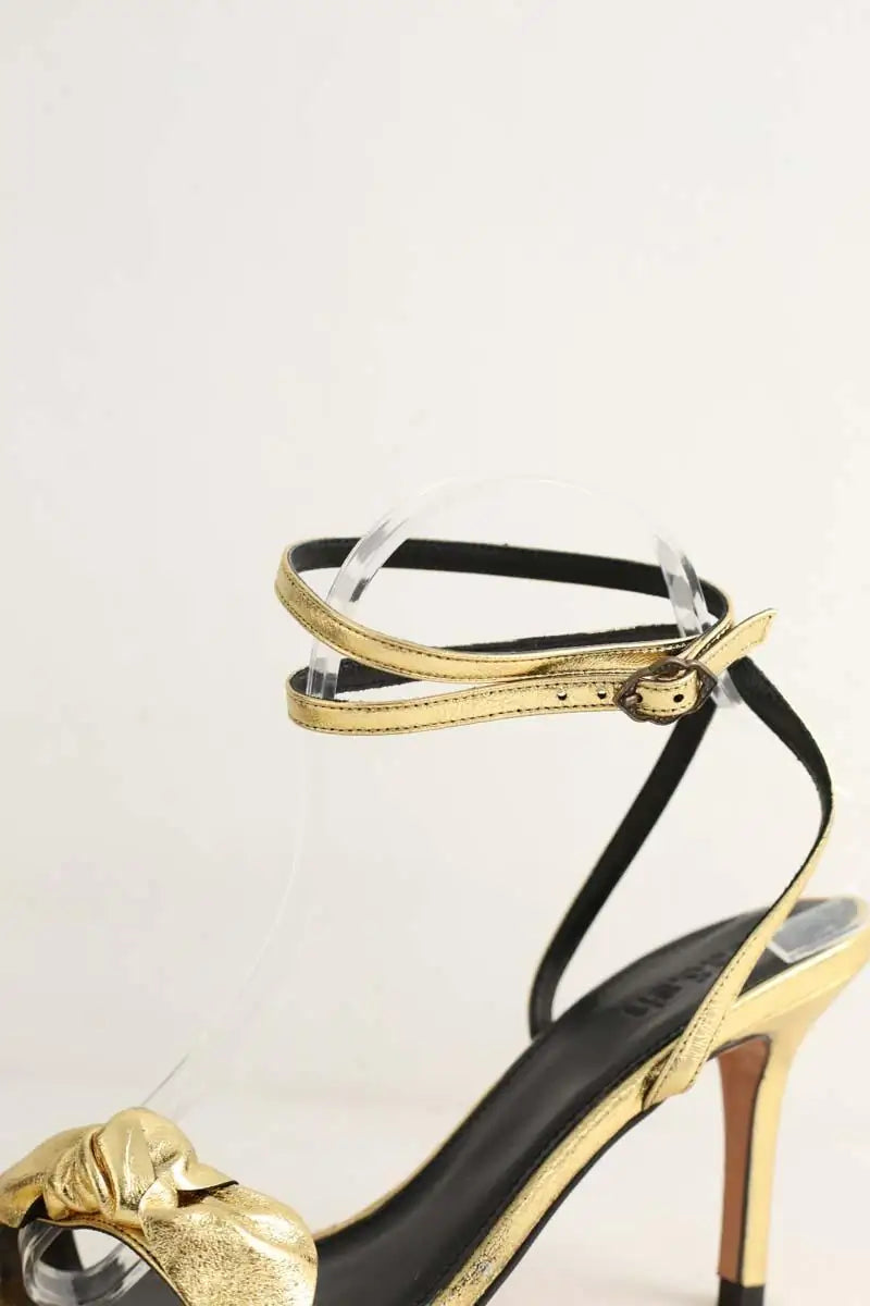 Talons Ba&Sh Doré en Cuir