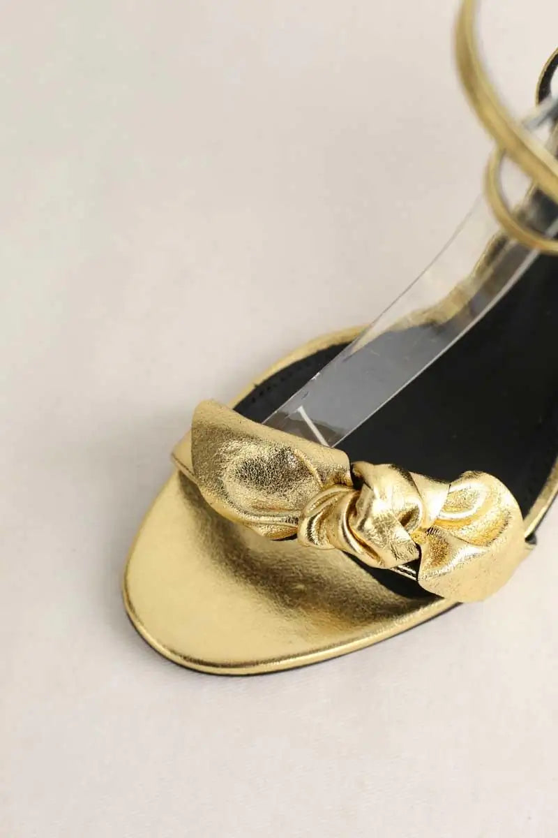 Talons Ba&Sh Doré en Cuir