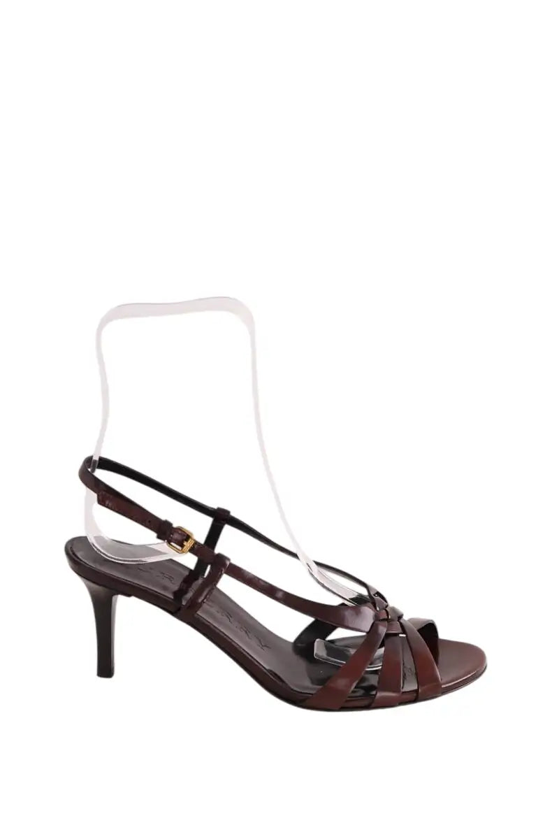 Talons Burberry Bordeaux en Cuir, taille 38 - Seconde Main