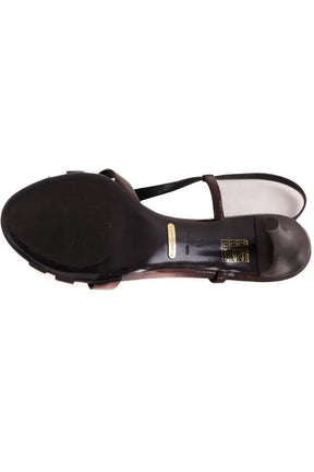 Talons Burberry Bordeaux en Cuir