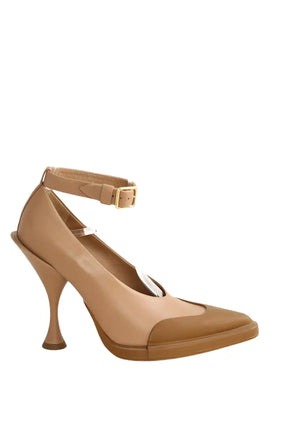Talons Burberry Marron en Caoutchouc, taille 36 - Seconde Main