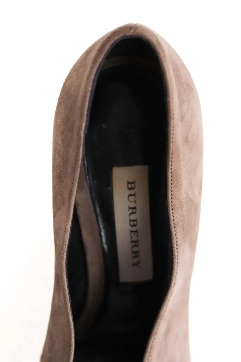Talons Burberry Marron en Daim