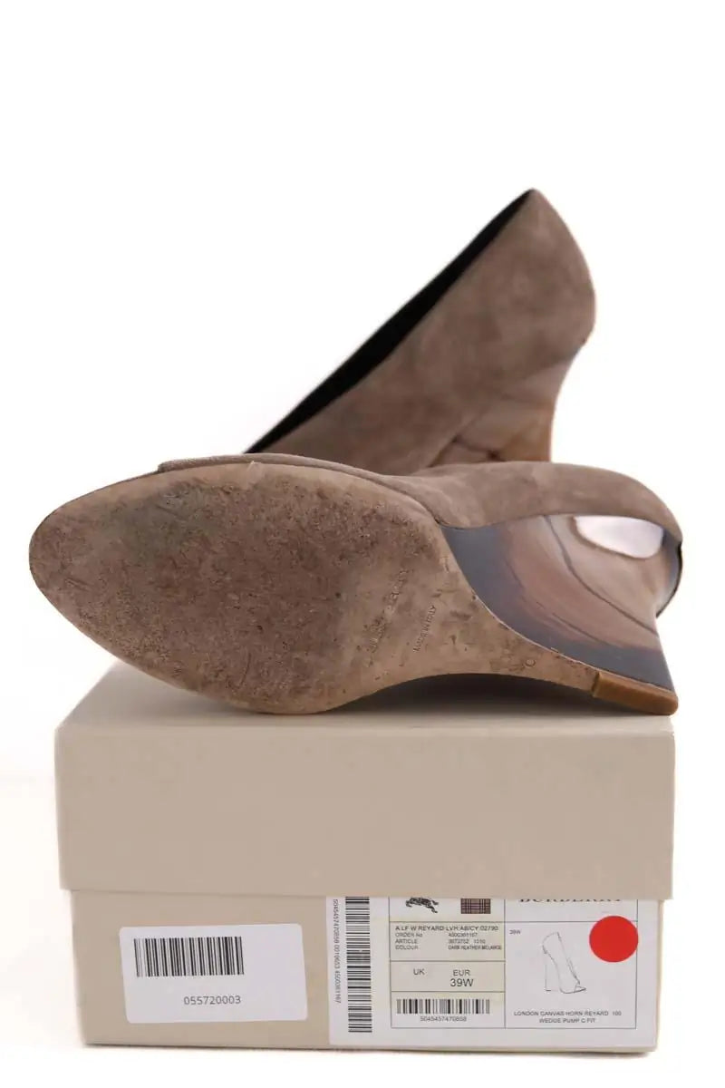 Talons Burberry Marron en Daim