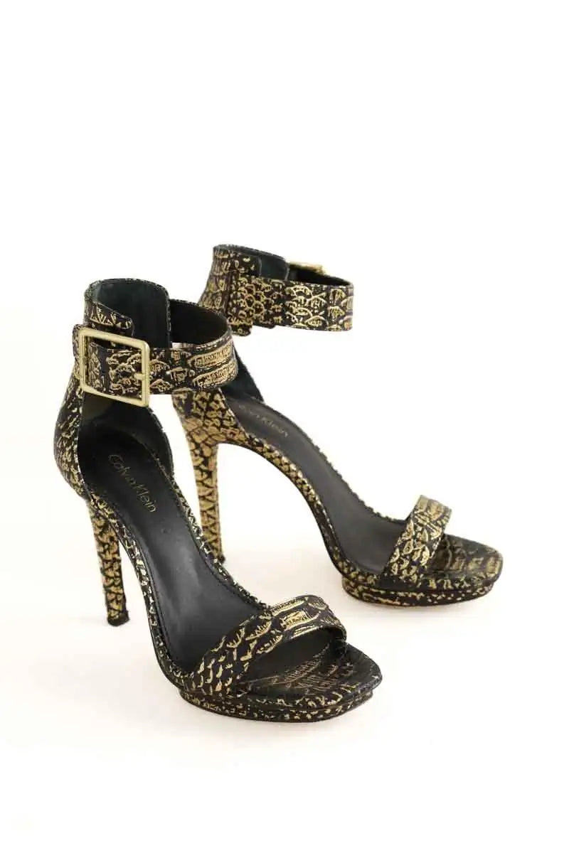 Talons Calvin Klein Noir en Cuir