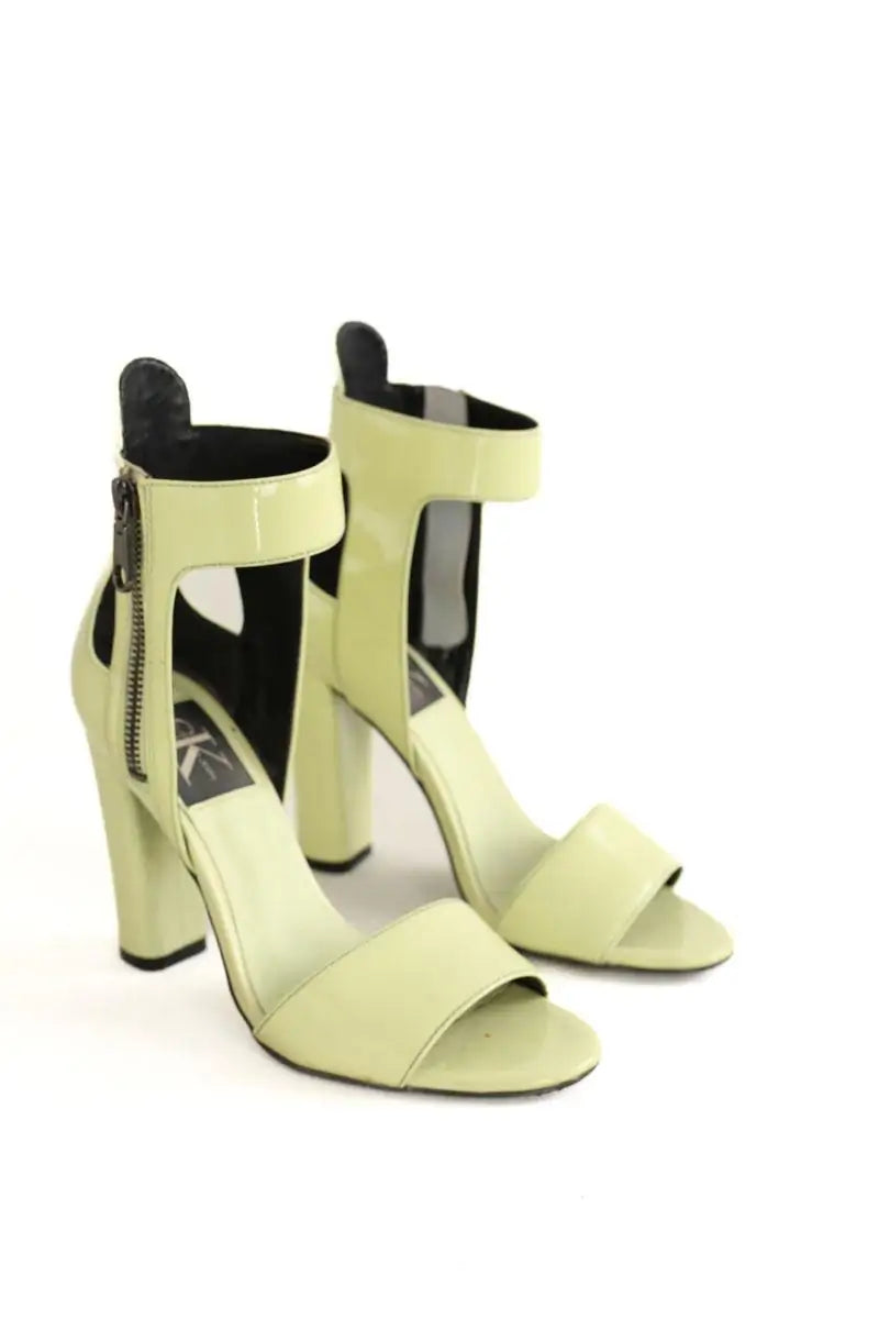 Talons Calvin Klein Turquoise en Cuir verni