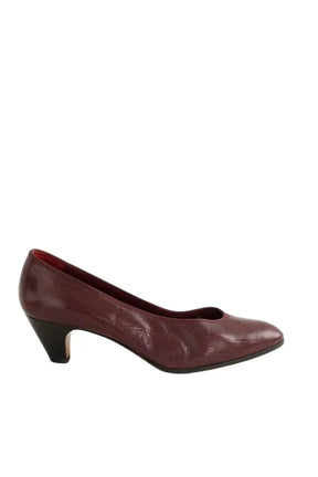 Talons Carel Bordeaux en Cuir, taille 37 - Seconde Main