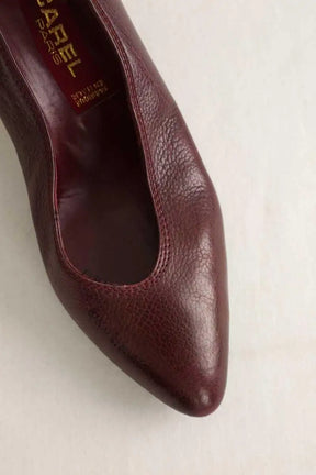 Talons Carel Bordeaux en Cuir