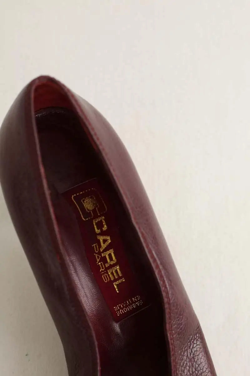 Talons Carel Bordeaux en Cuir