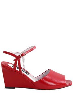 Talons Carel Rouge en Cuir verni, taille 37 - Seconde Main