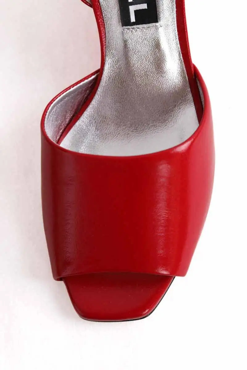 Talons Carel Rouge en Cuir verni