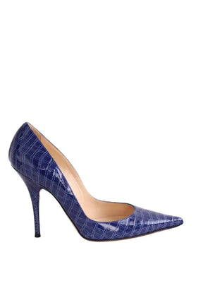 Talons CASADEI Bleu en Cuirs exotiques, taille 40 - Seconde Main