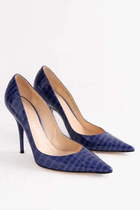 Talons CASADEI Bleu en Cuirs exotiques