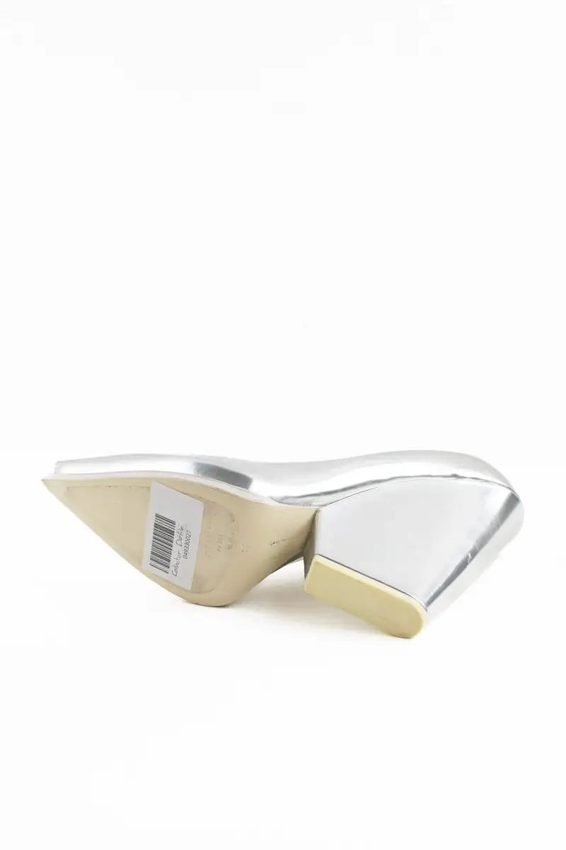Talons Celine Argent en Cuir verni