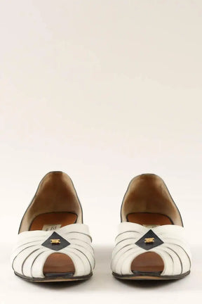 Talons Celine Blanc en Cuir