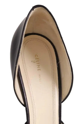 Talons Celine D'orsay pump Noir en Cuir