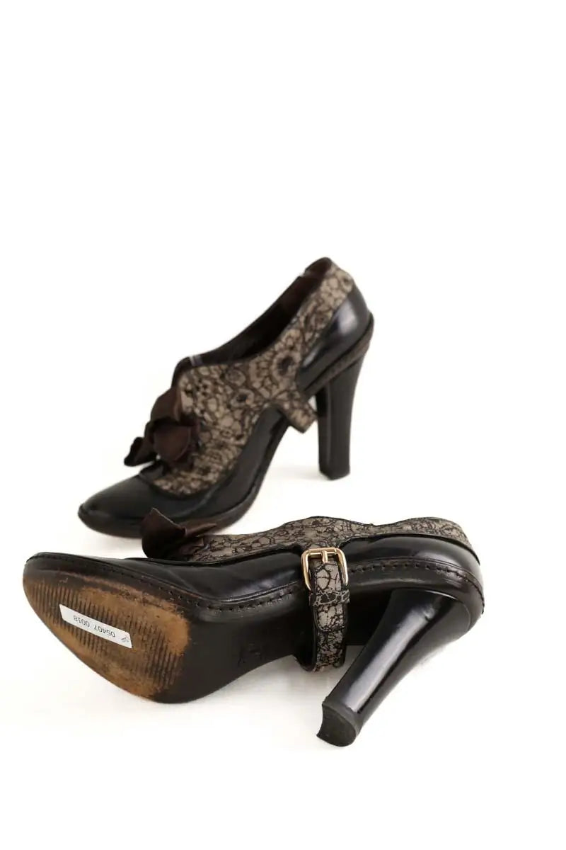 Talons Celine Marron en Cuir
