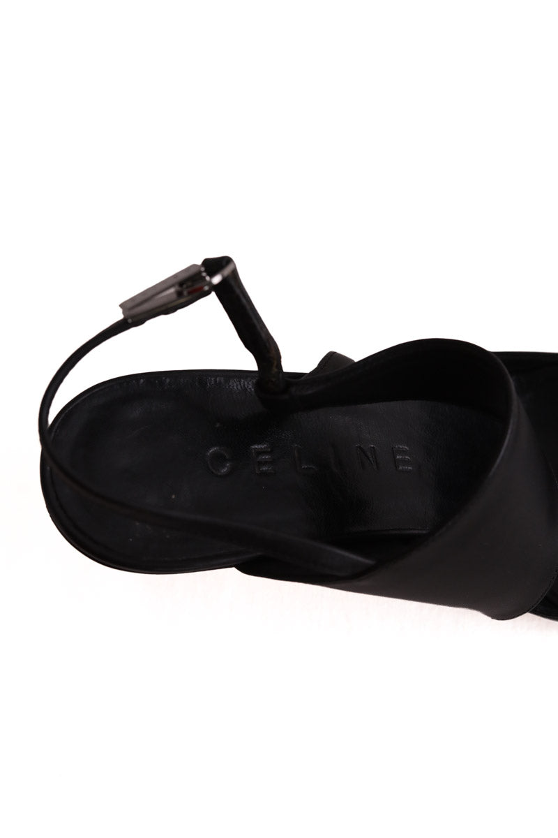 Talons Celine Noir en Cuir