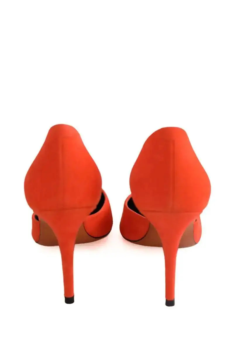 Talons Celine Orange en Daim