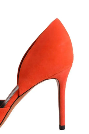Talons Celine Orange en Daim