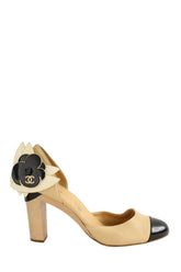 Talons Chanel Beige en Cuir, taille 41 - Seconde Main