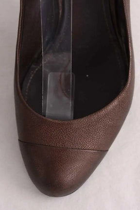 Talons Chanel Marron en Cuir