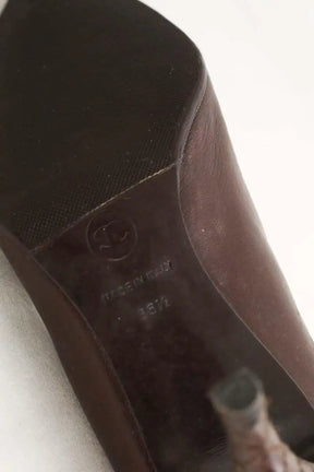 Talons Chanel Marron en Cuir