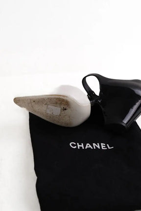 Talons Chanel Noir en Cuir