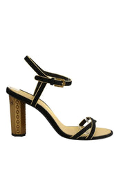 Talons Chanel Noir en Cuir, taille 37 - Seconde Main