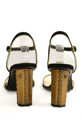 Talons Chanel Noir en Cuir