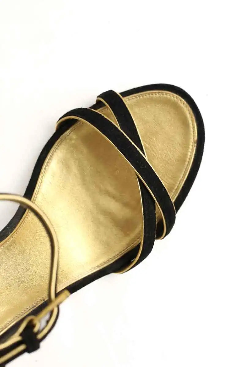 Talons Chanel Noir en Cuir