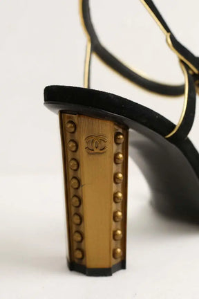 Talons Chanel Noir en Cuir