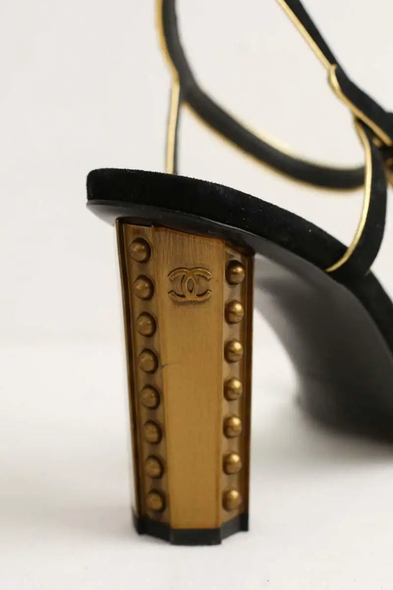 Talons Chanel Noir en Cuir