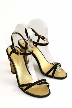 Talons Chanel Noir en Cuir