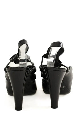 Talons Chanel Noir en Cuir