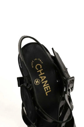 Talons Chanel Noir en Cuir