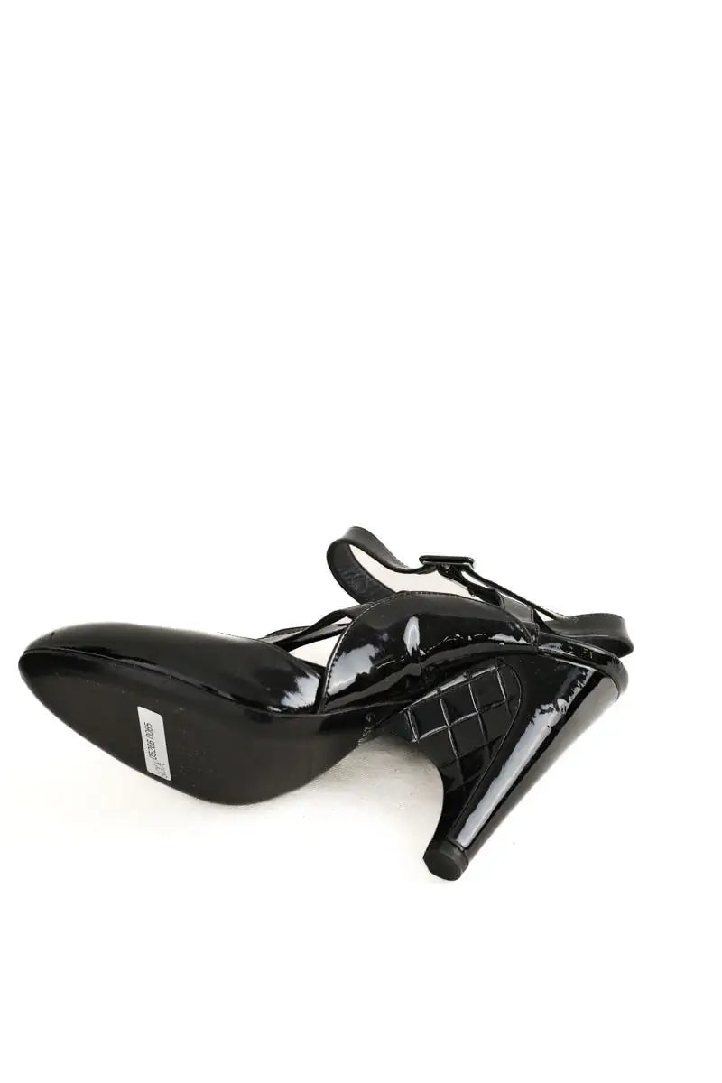 Talons Chanel Noir en Cuir
