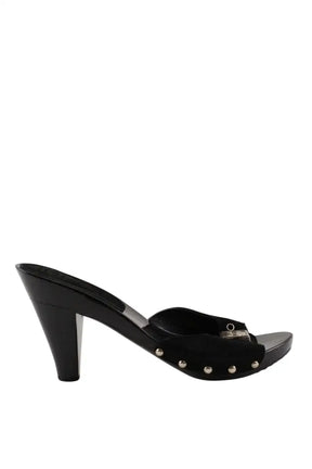 Talons Chanel Noir en Daim, taille 36 - Seconde Main