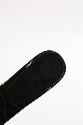 Talons Chanel Noir en Daim