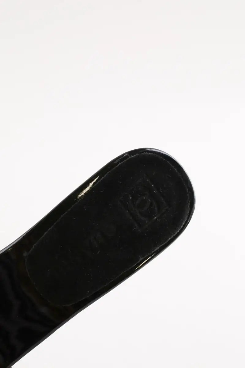 Talons Chanel Noir en Daim