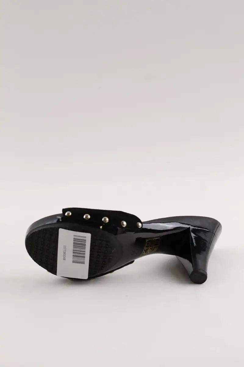 Talons Chanel Noir en Daim