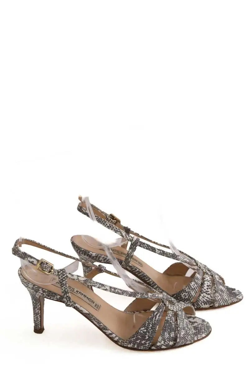 Talons Charles Kammer Anthracite en Cuirs exotiques