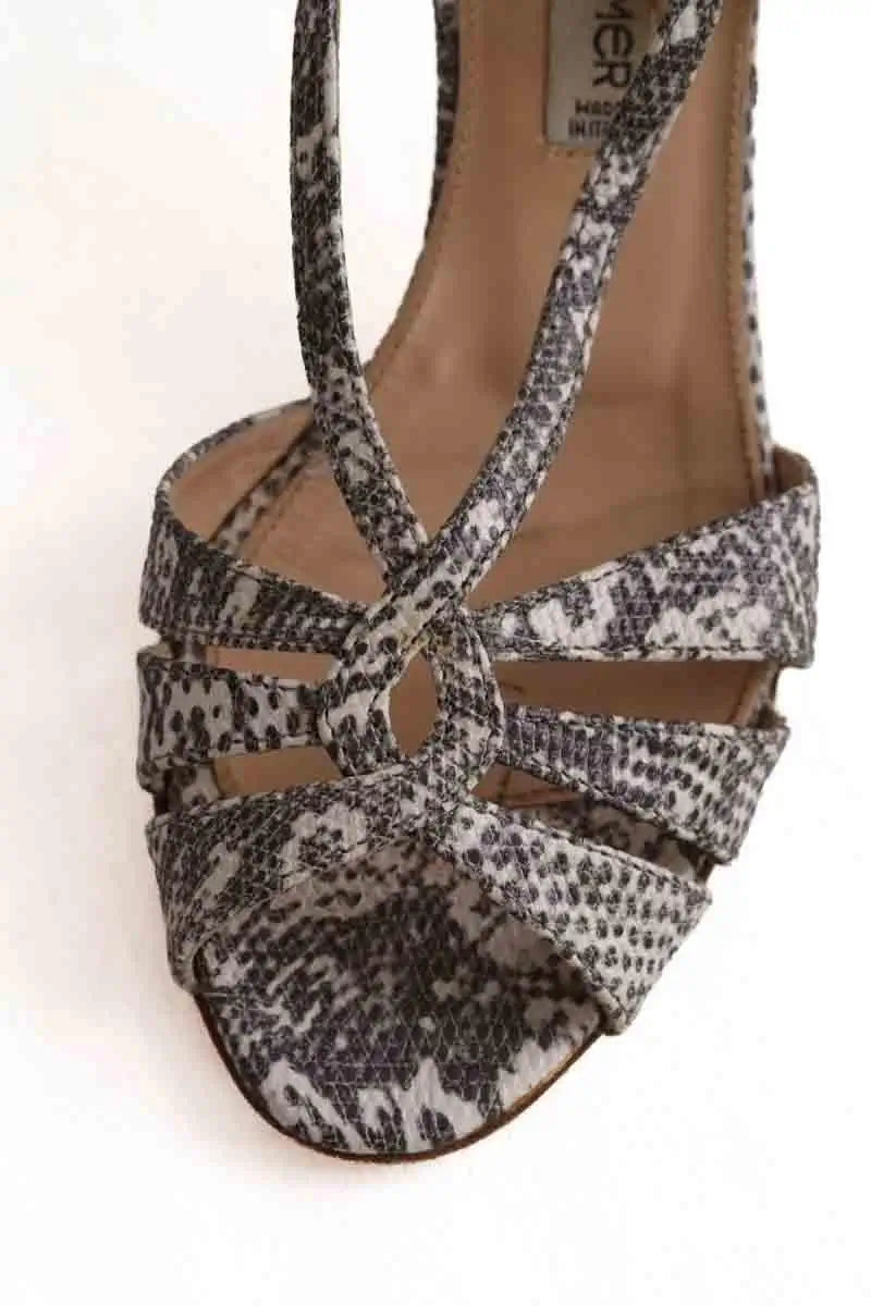 Talons Charles Kammer Anthracite en Cuirs exotiques